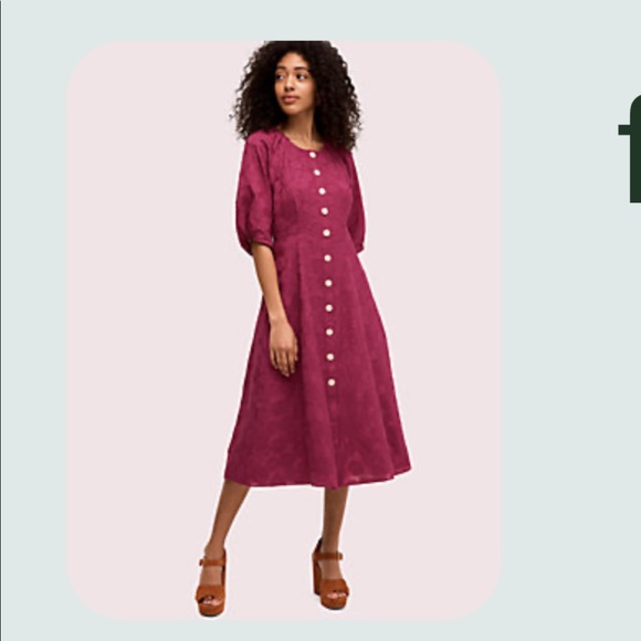 kate spade Dresses & Skirts - Kate Spade ♠️ Berry Dress.   Buttons down front.